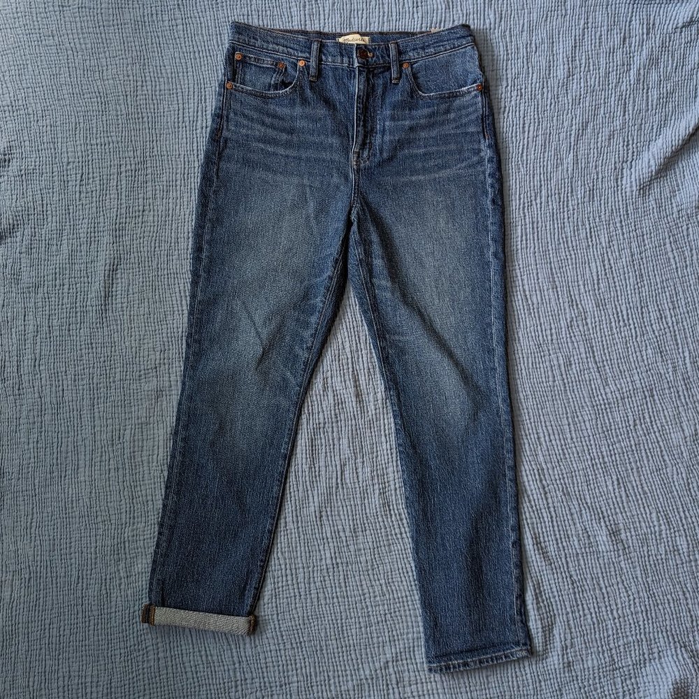 Madewell The High-Rise Slim Boyjean in Moorland Wash Size 29